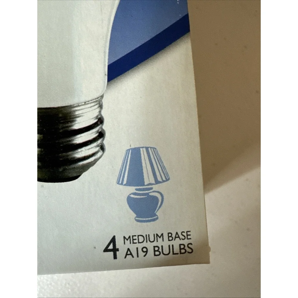 Philips DuraMax Long Life 57W Watt 675 Lumens 1 Pack/4 Bulbs Soft White A19 Base
